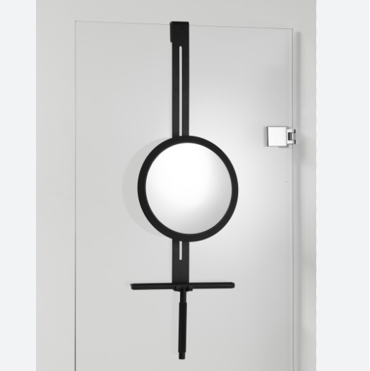 HANG UP kosmeetikapeegel klaasist dušiseinale (ilma klaasipuhastajata)- kroom, matt must. Hind 162,75 € (km-ga)